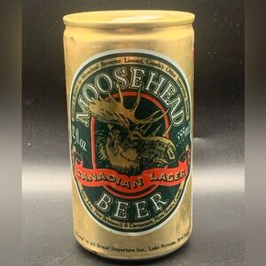 Vintage Beer Can Moosehead Canadian Lager Beer Tab Empty Aluminum Can